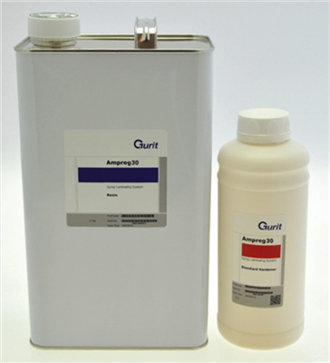 RESINE EPOXY GURIT AMPREG 30 + DURCISSEUR STANDARD KIT 1,26KG