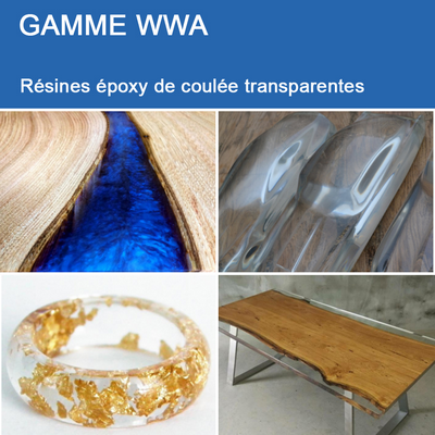 RESINE EPOXY D'INCLUSION TRANSPARENTE WWA/WWB4 KIT 7Kg