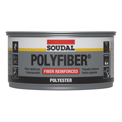 MASTIC POLYESTER ARME FIBRE DE VERRE 1,5KG